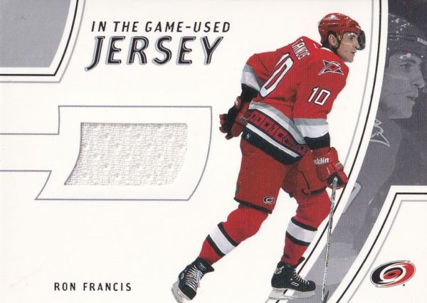 jersey karta RON FRANCIS 02-03 ITG Used Jersey /75